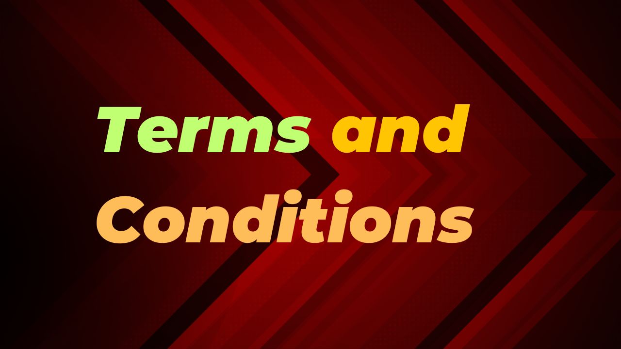 Terms and Conditions